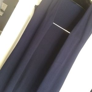 Long Navy Sweater Vest